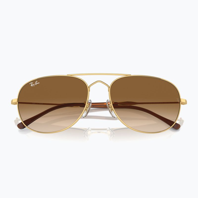 Окуляри сонцезахисні Ray-Ban Bain Bridge arista gold/clear brown 3