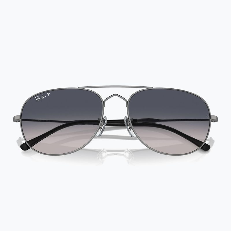 Окуляри сонцезахисні Ray-Ban Bain Bridge gunmetal/blue polarized 3