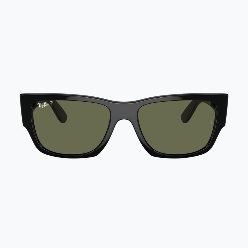 Окуляри сонцезахисні Ray-Ban Carlos black/green polarized 2