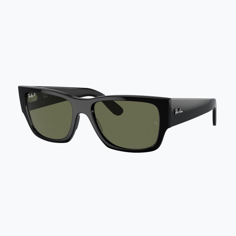 Окуляри сонцезахисні Ray-Ban Carlos black/green polarized 4