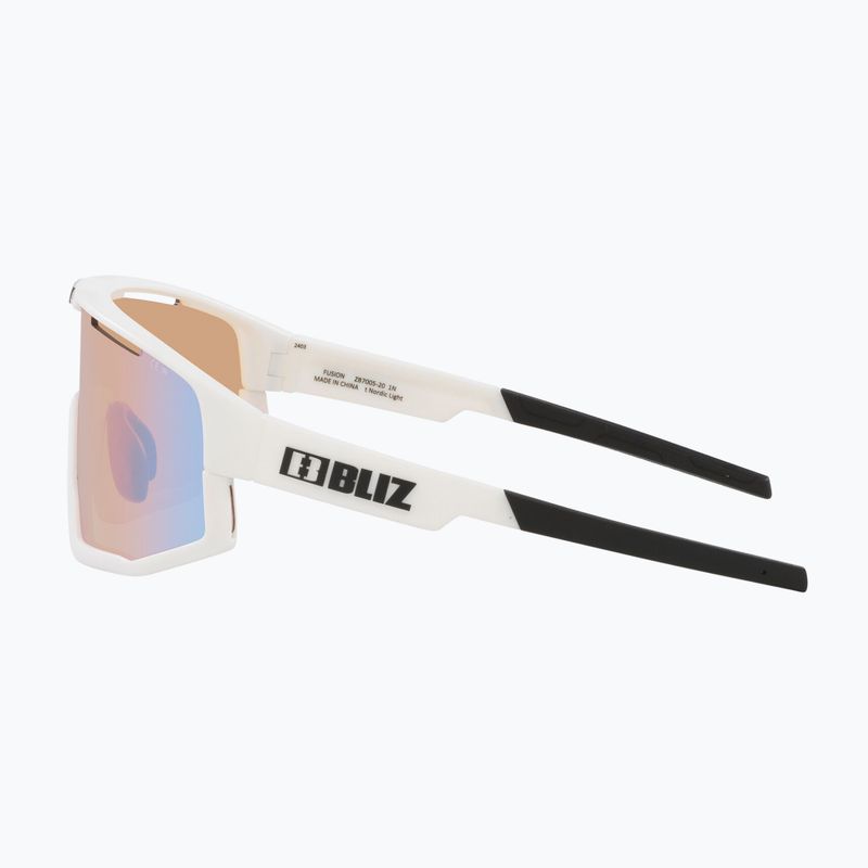 Окуляри сонцезахисні Bliz Fusion Nano Optics Nordic Light matt white/ coral/ orange w blue multi 5