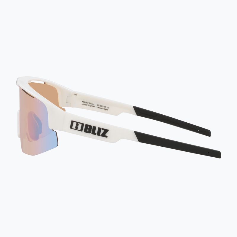 Сонцезахисні окуляри Bliz Matrix Small Nano Optics Nordic Light матові білі/коралові/помаранчево-сині 5