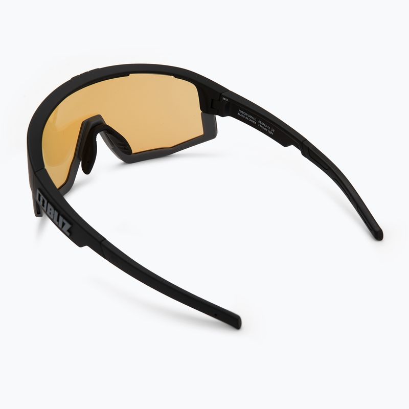 Сонцезахисні окуляри Bliz Fusion Small Nano Optics Nordic Light матові чорні / коралові / оранжево-сині 3