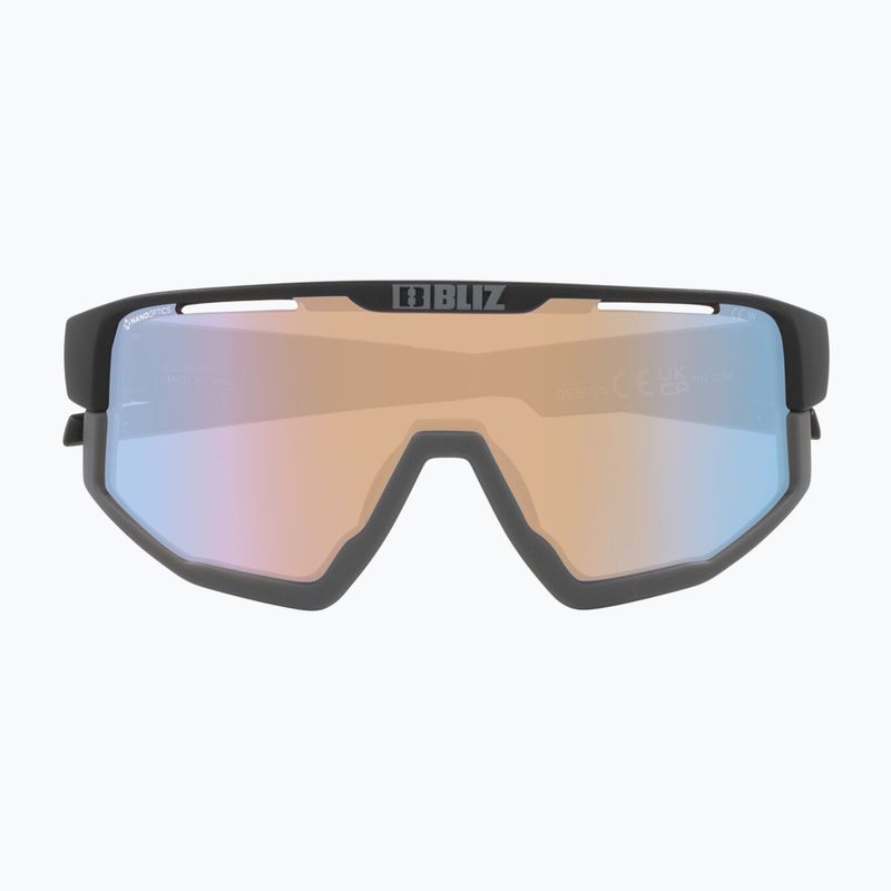 Сонцезахисні окуляри Bliz Fusion Small Nano Optics Nordic Light матові чорні / коралові / оранжево-сині 3