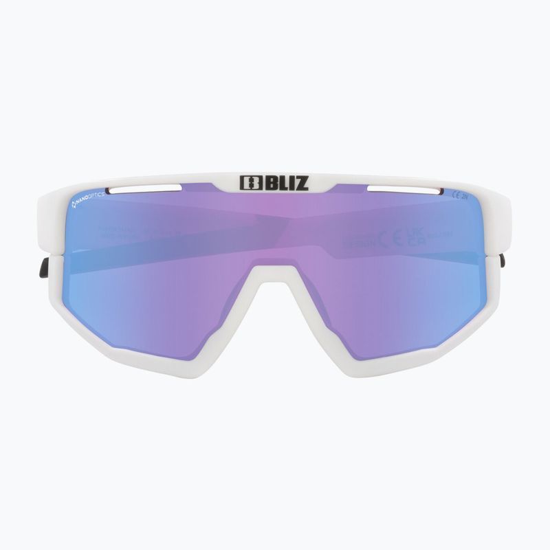 Сонцезахисні окуляри Bliz Fusion Small Nano Optics Nordic Light матові білі/бегонія/фіолетово-блакитні 2