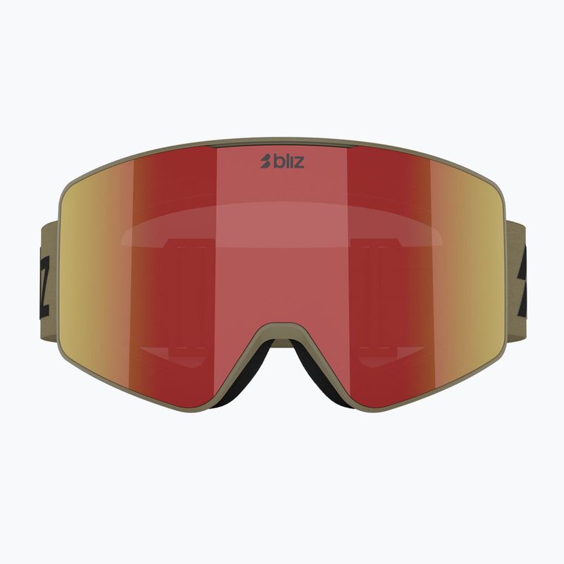 Окуляри гірськолижні Bliz G001 matte camo green/brown/red multi 7