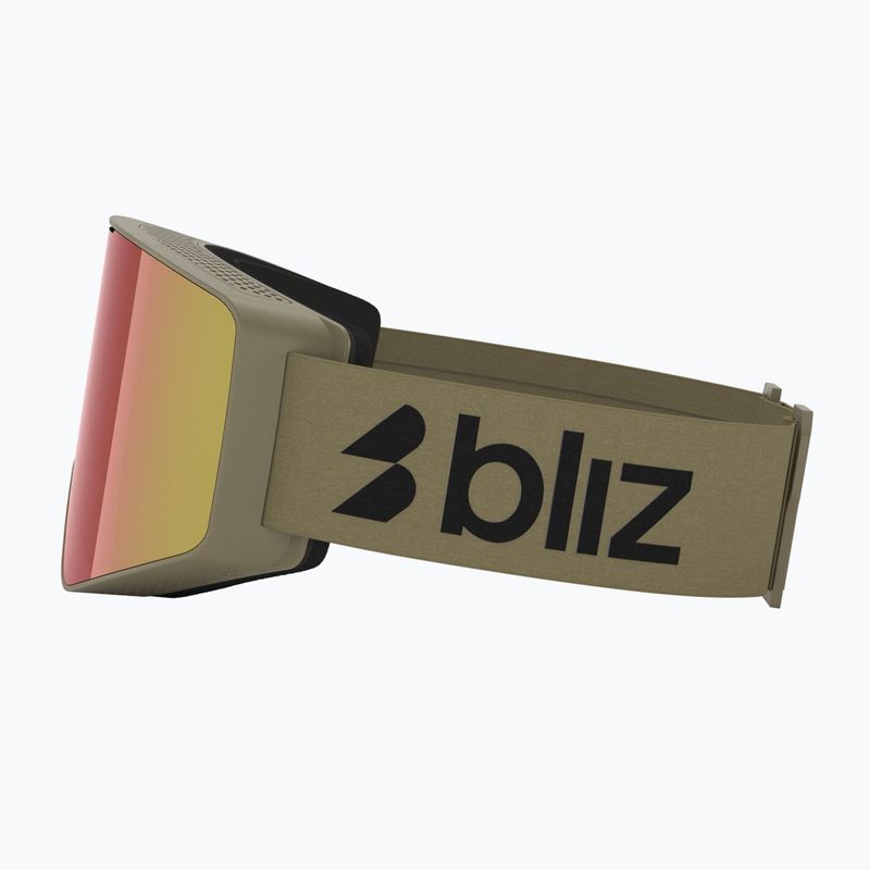 Окуляри гірськолижні Bliz G001 matte camo green/brown/red multi 9