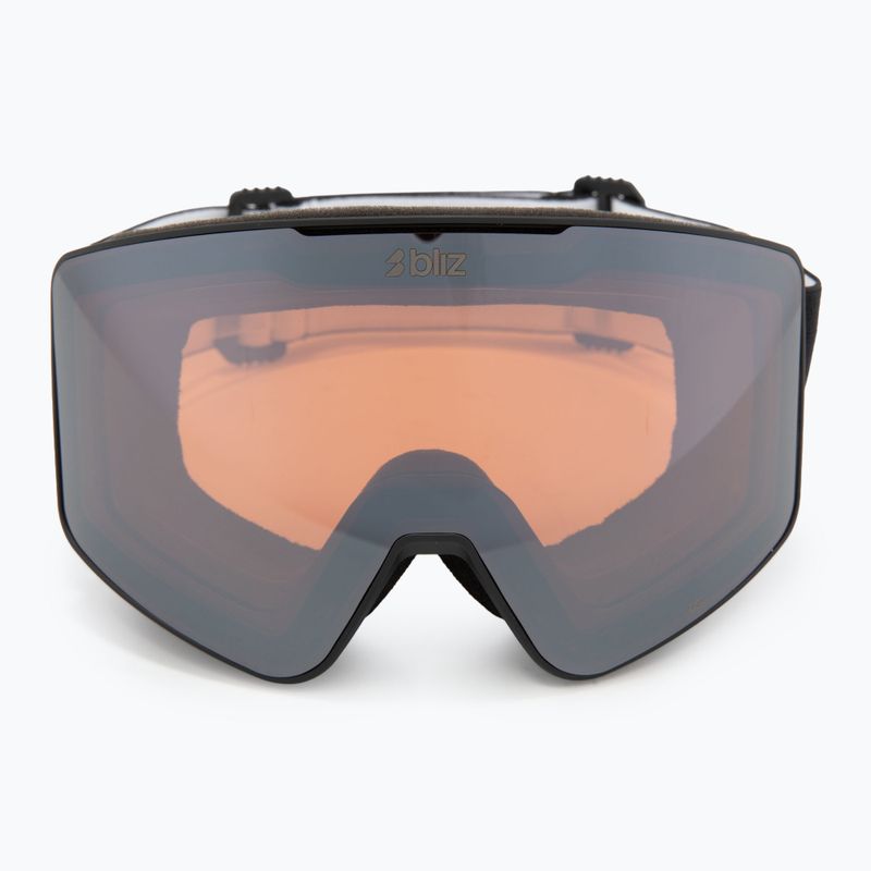 Окуляри гірськолижні Bliz G001 matte black/orange/silver mirror 2
