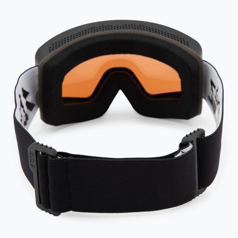 Окуляри гірськолижні Bliz G001 matte black/orange/silver mirror 3