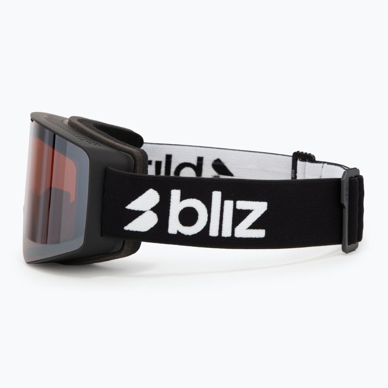 Окуляри гірськолижні Bliz G001 matte black/orange/silver mirror 4