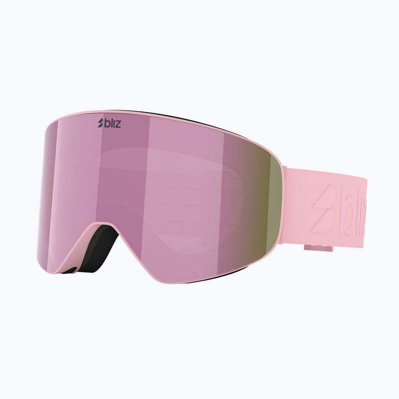 Окуляри гірськолижні Bliz Flow matte pink/brown/pink multi