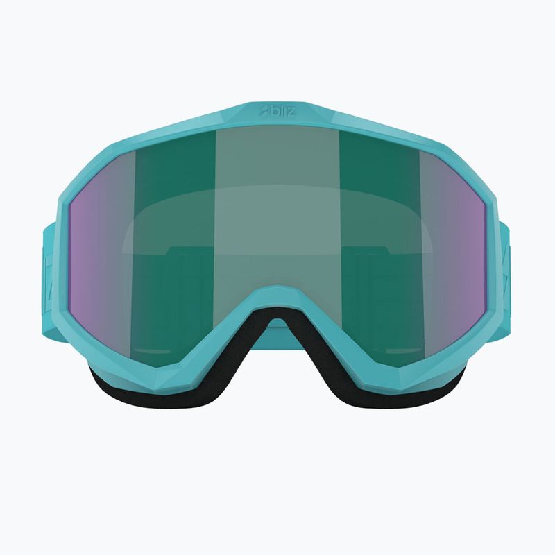 Окуляри гірськолижні дитячі Bliz Liner Jr matte turquoise/brown/green multi 2