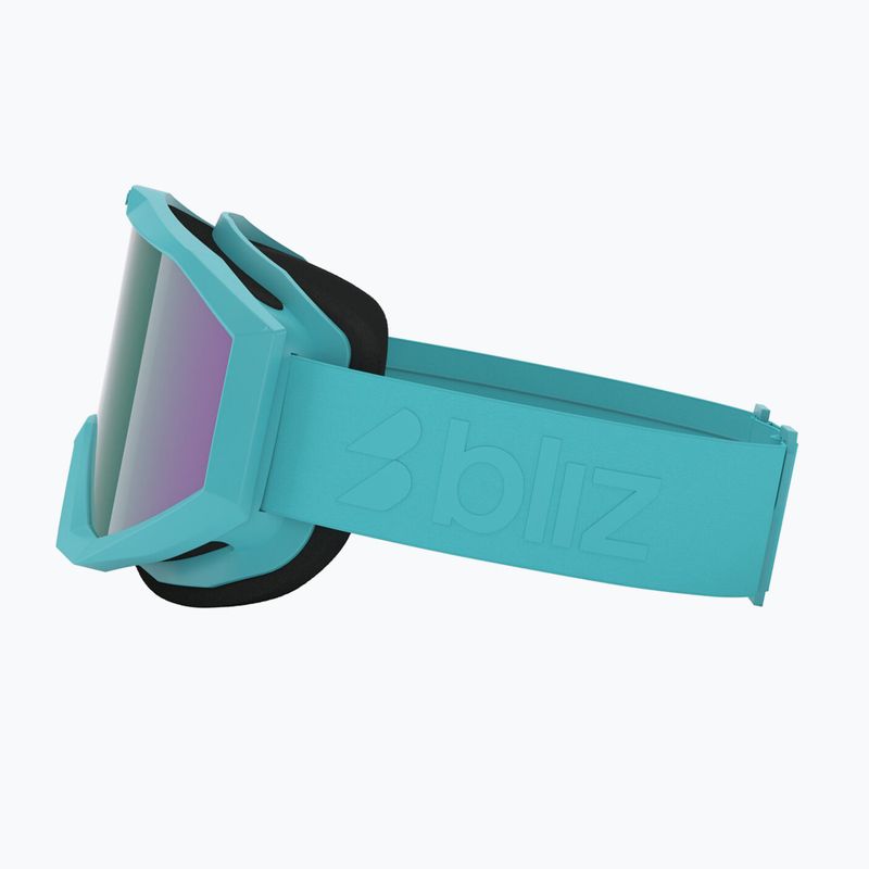 Окуляри гірськолижні дитячі Bliz Liner Jr matte turquoise/brown/green multi 4