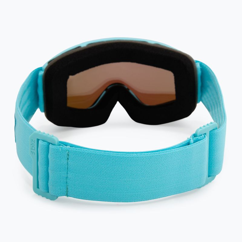 Окуляри гірськолижні дитячі Bliz Pixie Jr matte turquoise/brown/green multi 3