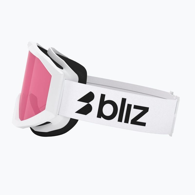 Дитячі лижні окуляри Bliz Liner Jr matte white/pink 8