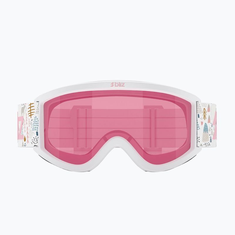 Окуляри гірськолижні дитячі Bliz Pixie Jr matte white/pink 2