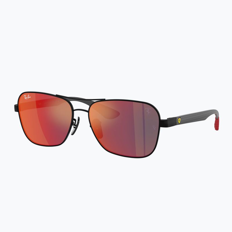 Окуляри сонцезахисні Ray-Ban Rb8336M Scuderia matt black/dark grey mirror blue/red 4