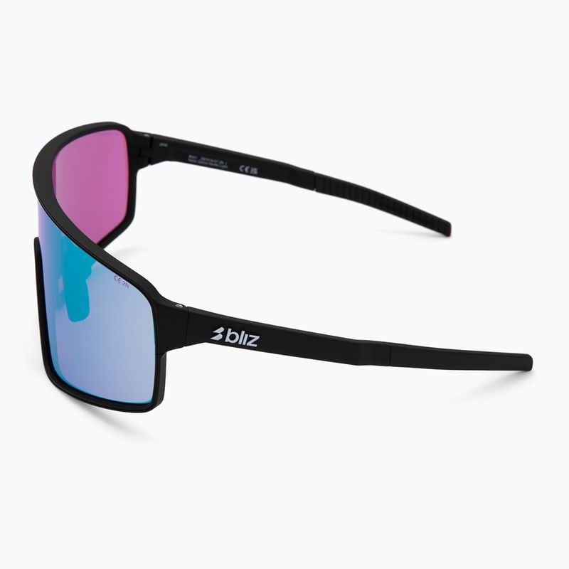 Окуляри сонцезахисні Bliz P001 Nano Optics Nordic Light matte black/begonia/violet blue multi 4