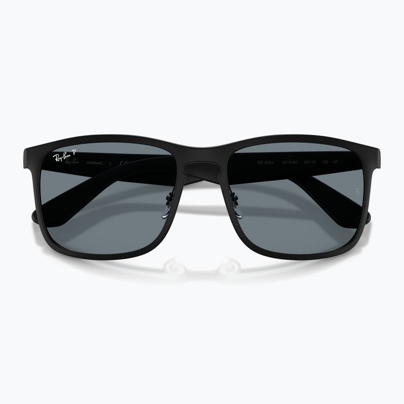 Окуляри сонцезахисні Ray-Ban Rb4264 Polarized+ Lenses matte matte black/blue polarized+ 4