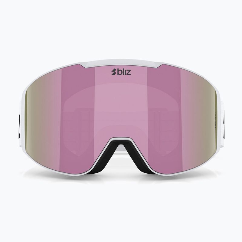 Окуляри лижні Bliz G004 matte white/brown/pink multi 2