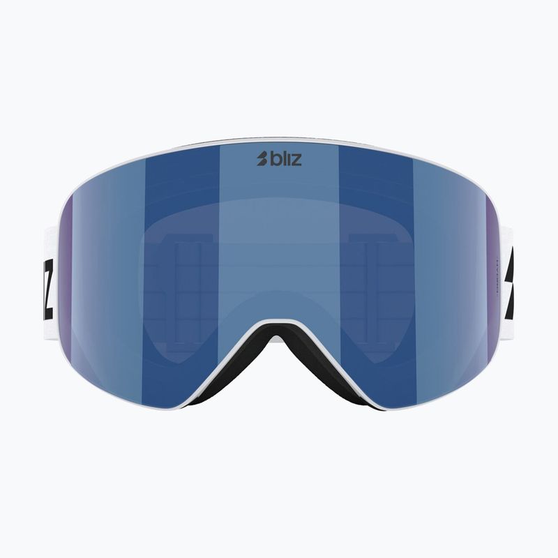 Окуляри лижні Bliz Flow matte white/brown/blue multi 2