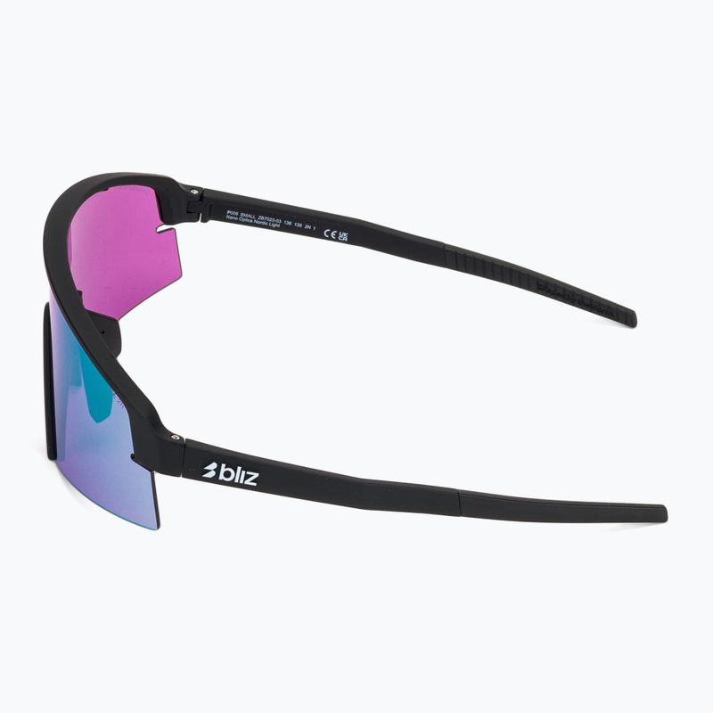 Окуляри сонцезахисні Bliz P006S matte black/nano optics violet blue multi 4