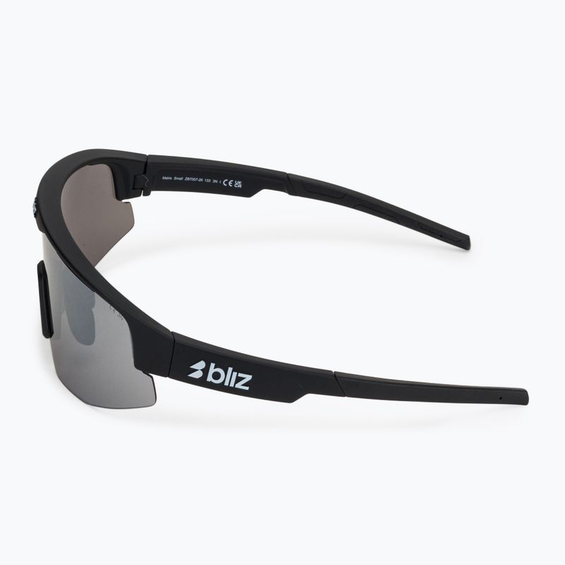 Окуляри сонцезахисні Bliz Matrix Small matte black/smoke silver mirror 4