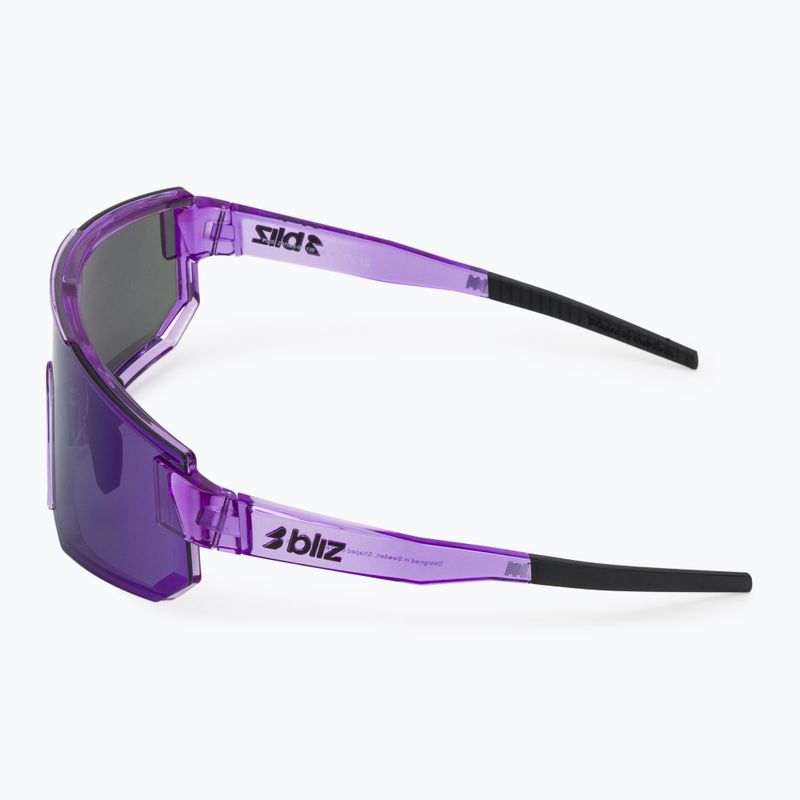 Окуляри сонцезахисні Bliz P005 transparent purple/smoke purple mirror 4