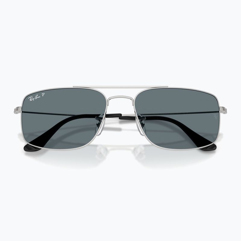 Окуляри сонцезахисні Ray-Ban Explorer III silver/dark blue polarized 3