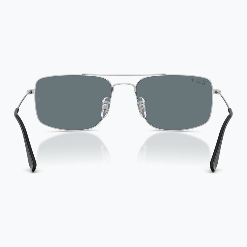 Окуляри сонцезахисні Ray-Ban Explorer III silver/dark blue polarized 5