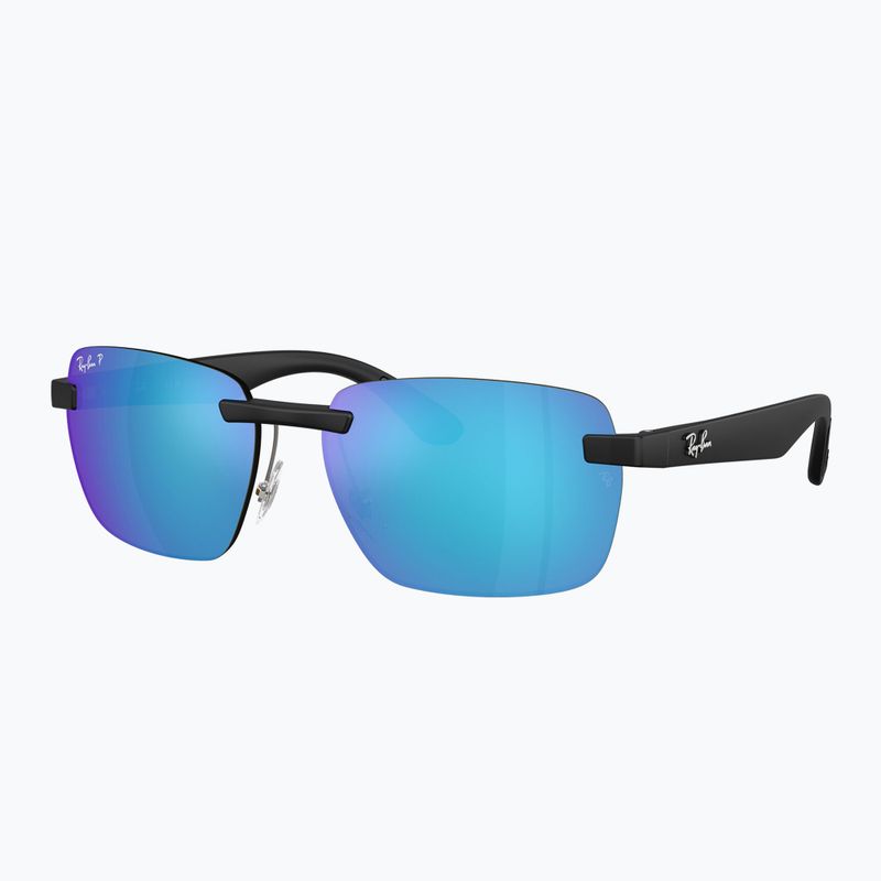 Окуляри сонцезахисні Ray-Ban RB4470 Polarized+ Lenses matte sand black/green chromance 4