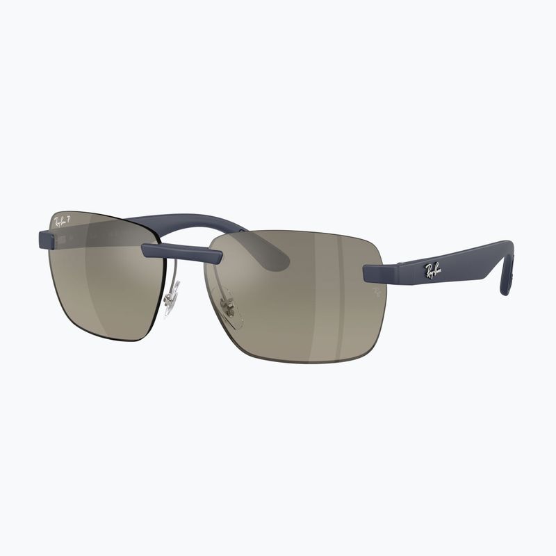 Окуляри сонцезахисні Ray-Ban RB4470 Polarized+ Lenses sand dark blue/grey gradient chromance 4