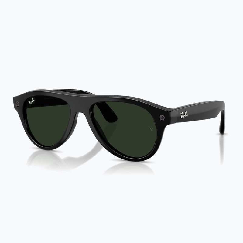 Окуляри з камерою Ray-Ban Meta Aviator shiny black/trs g. green 8