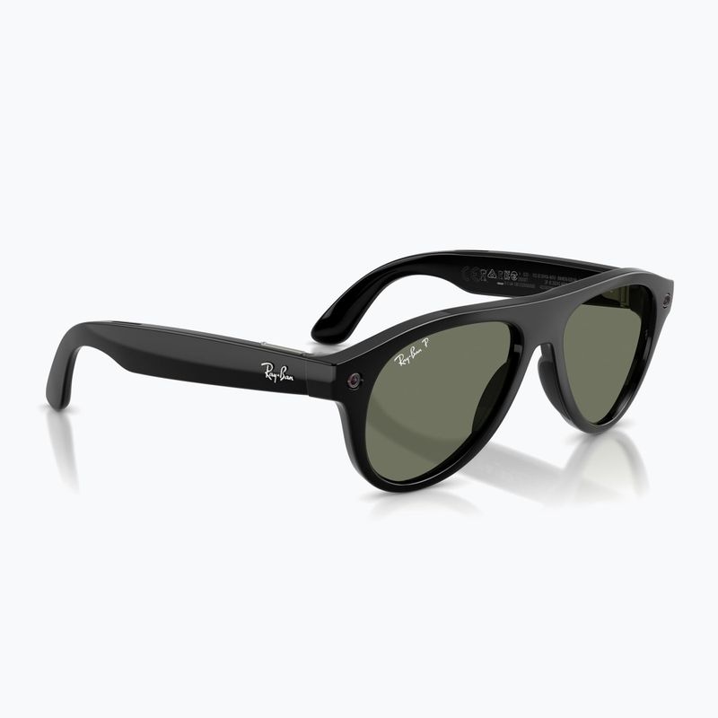 Окуляри з камерою Ray-Ban Meta Aviator shiny black/g15 green polar 4