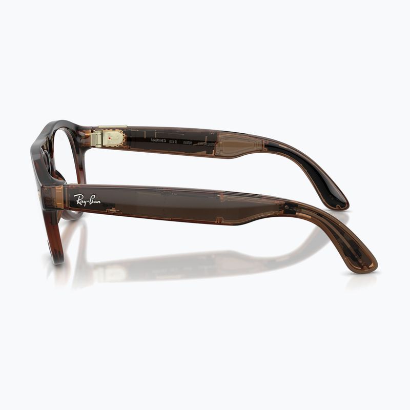 Окуляри з камерою Ray-Ban Meta Aviator transp. umber/trs jade 5