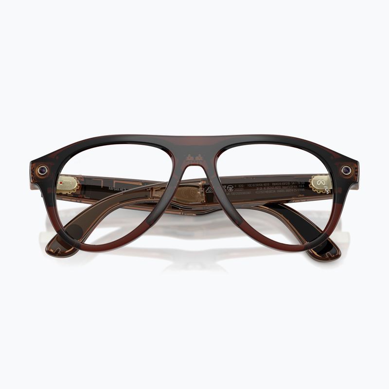 Окуляри з камерою Ray-Ban Meta Aviator transp. umber/trs jade 6