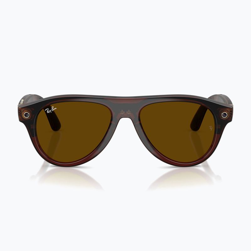 Окуляри з камерою Ray-Ban Meta Aviator transp. umber/trs jade 7
