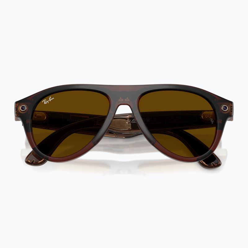 Окуляри з камерою Ray-Ban Meta Aviator transp. umber/trs jade 9