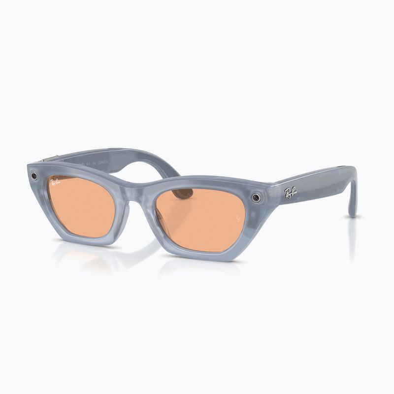 Окуляри з камерою Ray-Ban Meta Zena milky grey lilac/trs copper 7