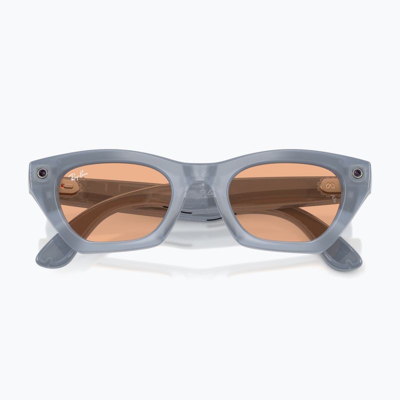 Окуляри з камерою Ray-Ban Meta Zena milky grey lilac/trs copper 9
