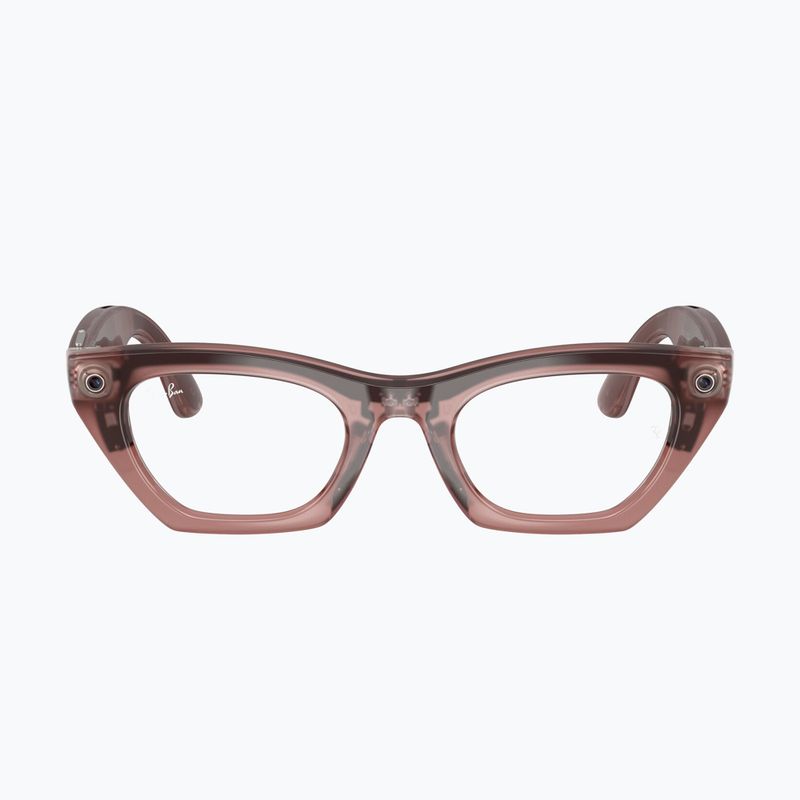 Окуляри з камерою Ray-Ban Meta Zena milky pink blush/trs grey 2