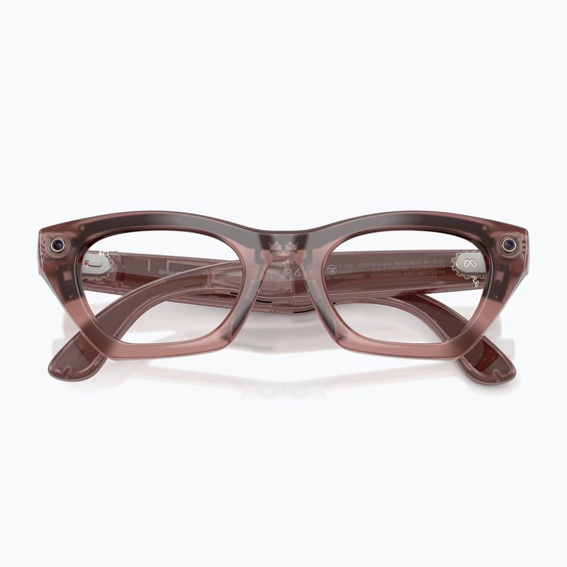 Окуляри з камерою Ray-Ban Meta Zena milky pink blush/trs grey 3