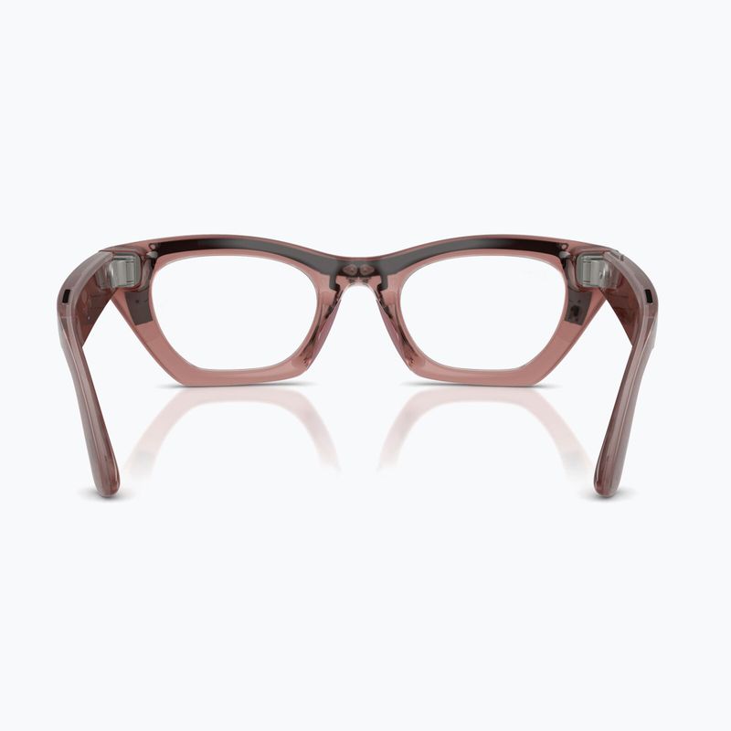 Окуляри з камерою Ray-Ban Meta Zena milky pink blush/trs grey 4