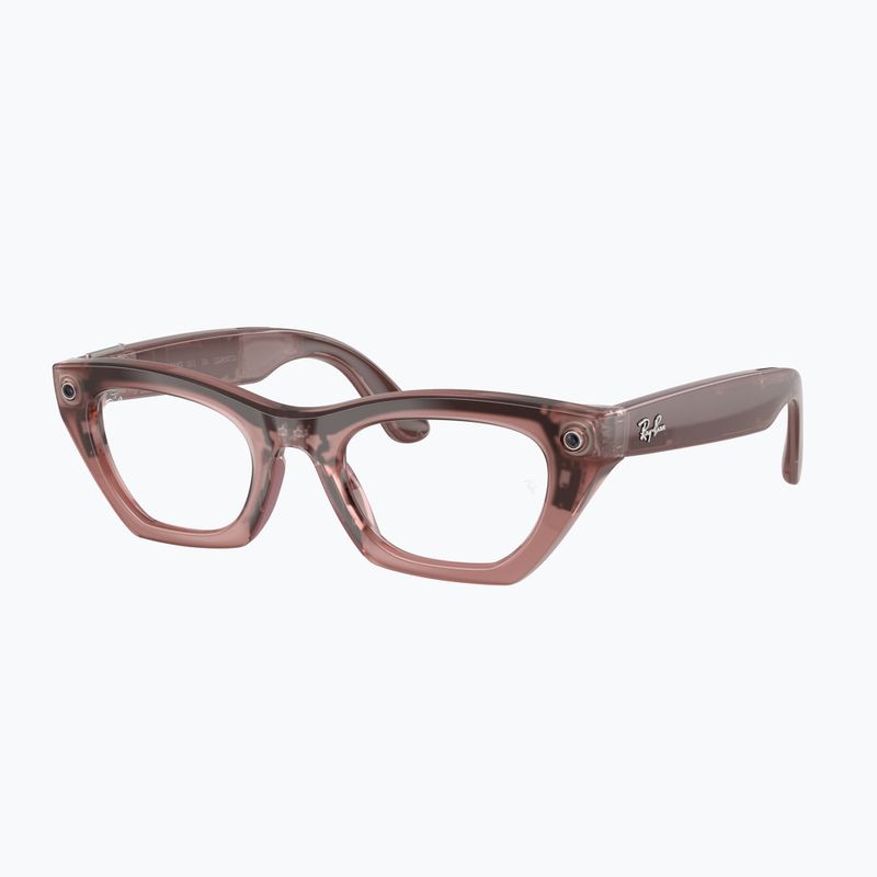 Окуляри з камерою Ray-Ban Meta Zena milky pink blush/trs grey 5