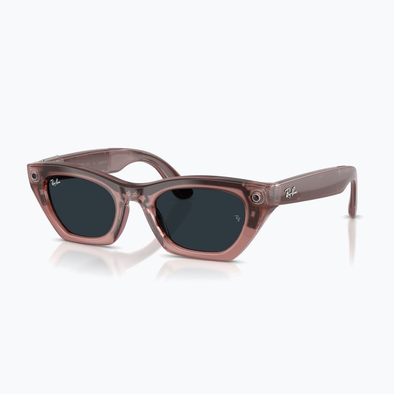 Окуляри з камерою Ray-Ban Meta Zena milky pink blush/trs grey 7