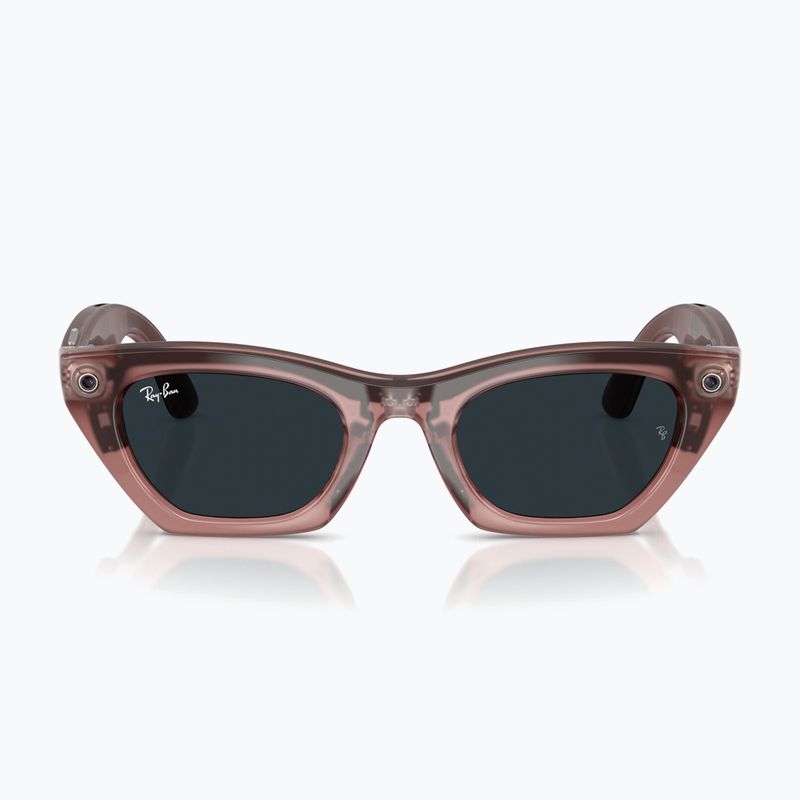 Окуляри з камерою Ray-Ban Meta Zena milky pink blush/trs grey 9
