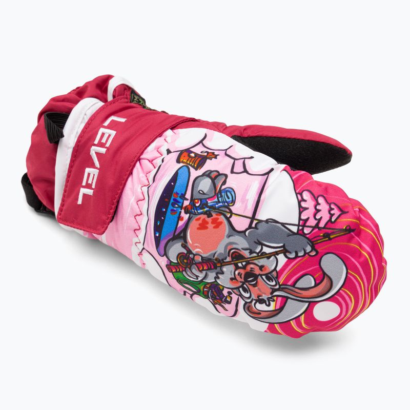 Рукавиці гірськолижні дитячі Level Animal pk bordeaux 5