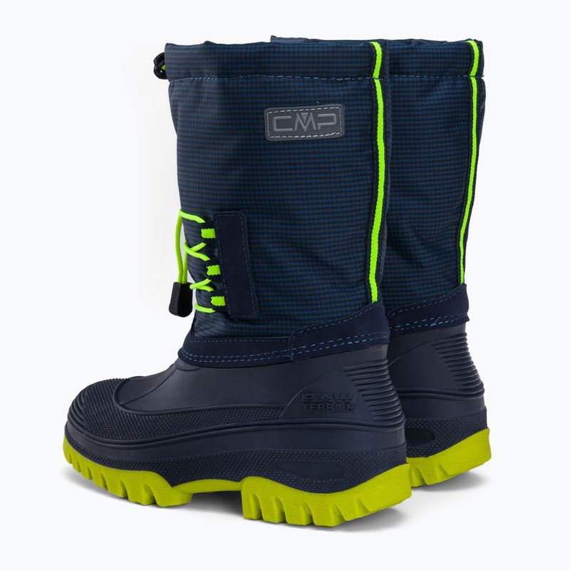 Черевики зимові підліткові CMP Ahto Snowboots синьо-жовті 3Q49574J/N950 3