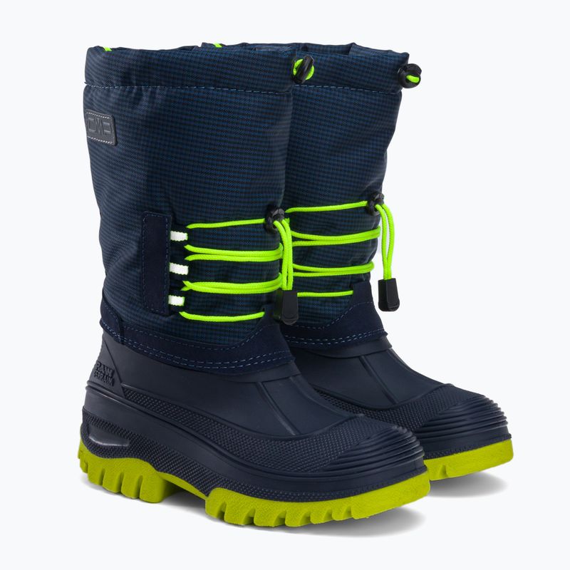 Черевики зимові підліткові CMP Ahto Snowboots синьо-жовті 3Q49574J/N950 4