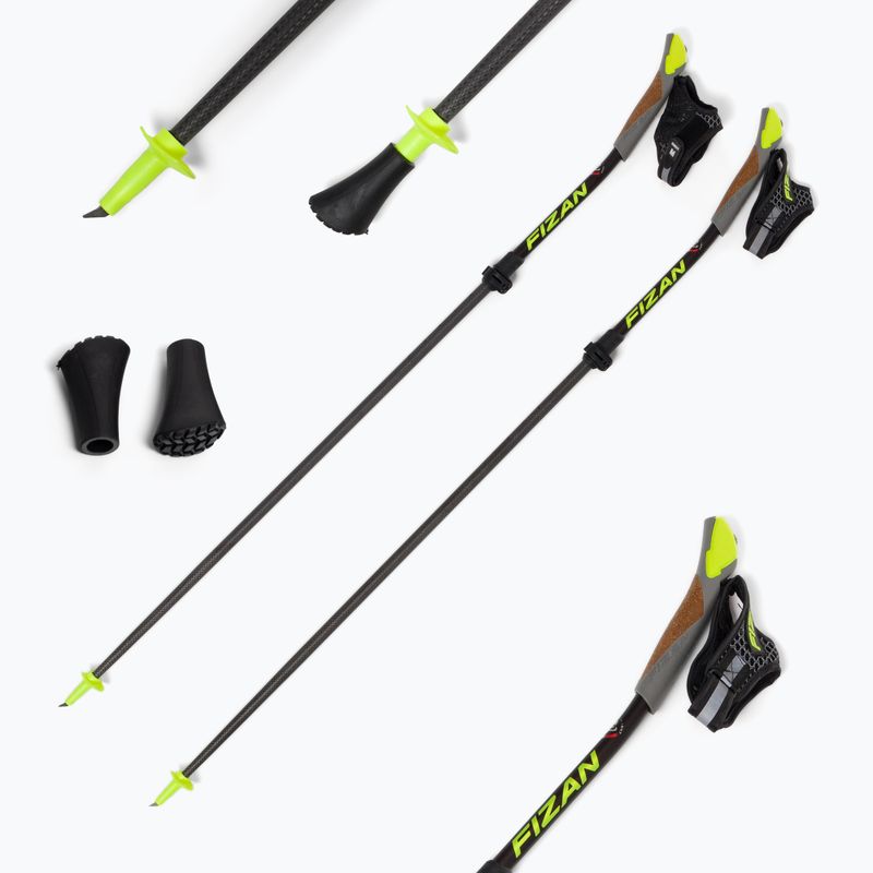 Палиці для скандинавської ходьби Fizan Carbon Pro Impulse 2023 сірі 4